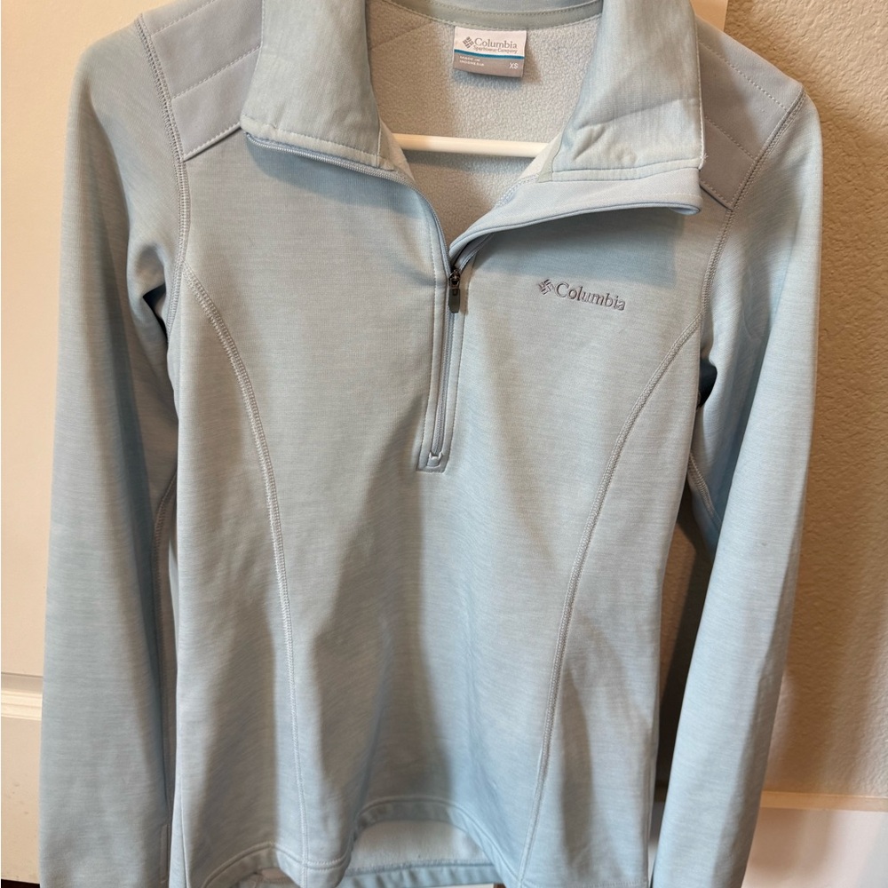 Columbia Women's Soft Blue Cowl Neck Sweater